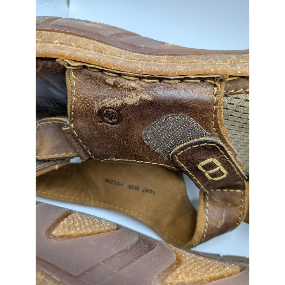 Born Mens Brown‎ Leather Adjustable Strap Sport Jesus Sandals Size 14 47 - Picture 8 of 15
